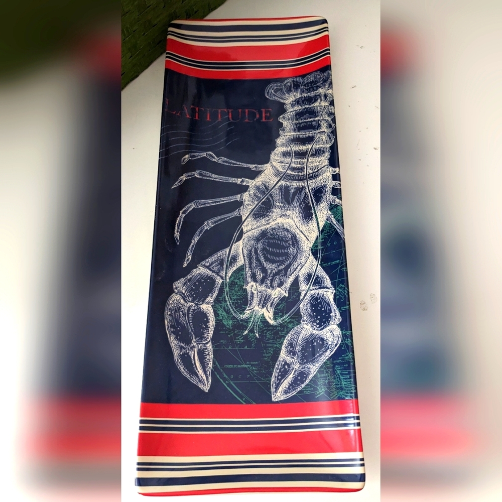 Lobster Platter Tim Coffey Rectangular New Rare Crustacean Ocean Beach Summer
